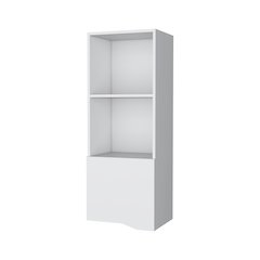 Pima Wall Cabinet in Melamine With One Door, White