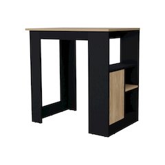 Arial Kitchen island in melamine with a door and open storage