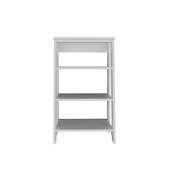 McNeal Freestanding Bathroom Shelf With Open Storage, White