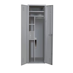 Hallowell TaskForceXP Emergency Response Locker, 24"W x 24"D x 72"H, 725 Dark Gray, Single Tier, Double Door, 1-Wide, All-Welded