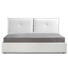 Aria King Storage Bed In White Pu Leather
