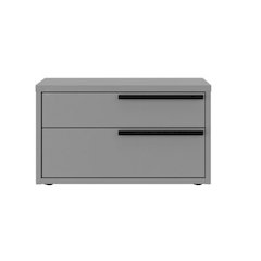 Carter Right Nightstand In Gray Matte