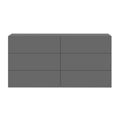 Ayla Dresser In Gray Matte
