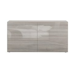 Ayla Dresser In Light Gray Oak High Gloss