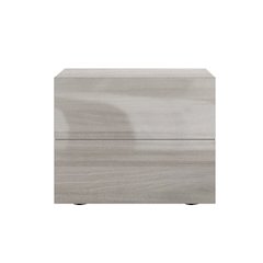Ayla Nightstand In Light Gray High Gloss