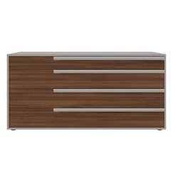 Carter Il Dresser In Walnut-Taupe