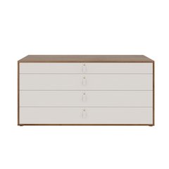 Agoura Dresser In Walnut-Taupe