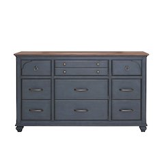 Bridgevine Home Americana Dresser, No Assembly Required, Corduroy Blue Finish