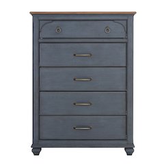 Americana Chest, No Assembly Required, Corduroy Blue Finish