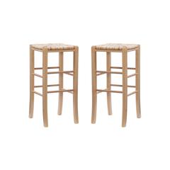 Gianna Backless Barstool Natural Set Of 2