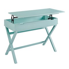 Peggy Lift Top Desk, Turquoise