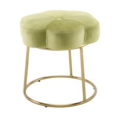 Seraphina Accent Vanity Stool, Green