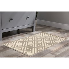 Silhouette GreekKey Grey & Ivory 2x3, Rug