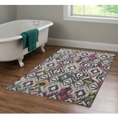 Outdoor Washable Grayton Ivory & Charcoal 3' X 5', Rug