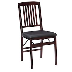 Triena 18 In Mission Back Folding Chair - Set Of Two