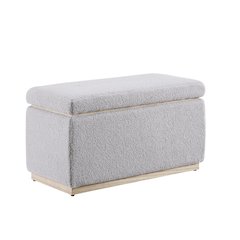 Blanche Rectangle Ottoman Grey