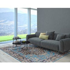 Emerald Martin Blue & Navy 6.7x9.7, Rug
