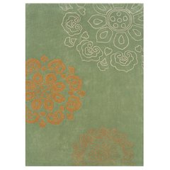 Trio Eryne PaleGreen & Gold 8x10, Rug
