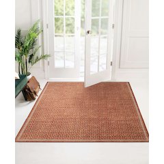 Outdoor Washable Estero Orange & Ivory 5' X7', Rug