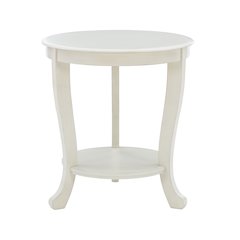 Aubert Accent Side Table, White