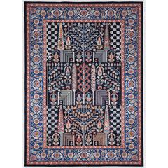 Emerald Tenley Navy & Red 3.3x5, Rug