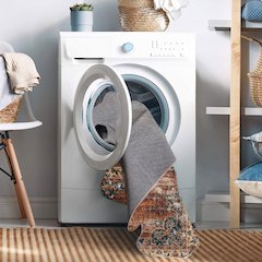 Washable Foster Russet/Ivory 3x5, Rug