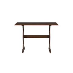 Walnut Dining Table with Solid Pine Top and Rustic Finish
