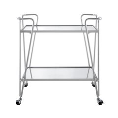 Mid-Century Bar Cart Silver