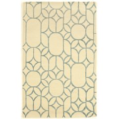 Aspire Wool Window Ivory & Turquoise8x11, Rug
