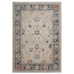 Great Zero Leona Ivory & Blue 8x10, Rug