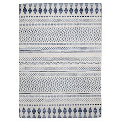 Outdoor Washable Marco Ivory & Blue 2' X 3', Rug