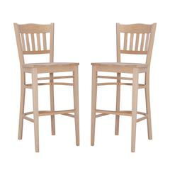Maryah Barstool Unfinished Set Of 2