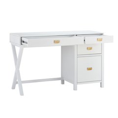 Peggy Side Storage Desk White