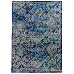 Emerald Duluth Navy & Teal 6.7x9.7, Rug