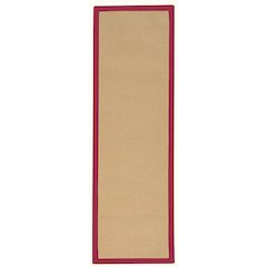 Athena Sisal & Red 2.6x8, Rug
