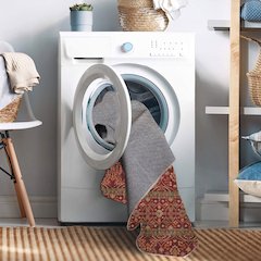 Washable Neil Garnet/Ivory 3x5, Rug