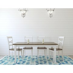 Outdoor Washable Lakeland Blue & Ivory 7' X 9', Rug