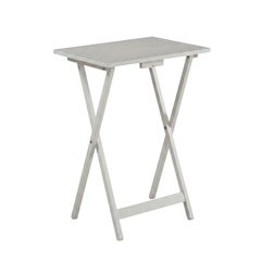 Modern Tray Tables with Wooden Finish for Versatile Throw Surface