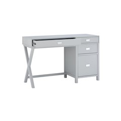Peggy Side Storage Desk Gray