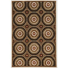 Hi Lo Cylinders Brown & Beige 8x10, Rug