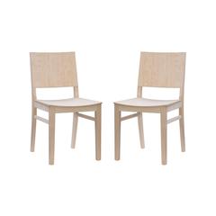Devin Side Chair Unfinished- Set Of Two