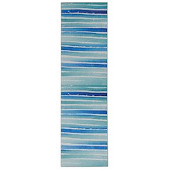 Washable Janna Ivory/Blue 2x8, Rug