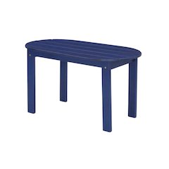 Blue Outdoor Coffee Table With Acacia Wood Finish And Sturdy Construction