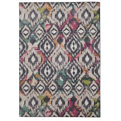 Outdoor Washable Grayton Ivory & Charcoal 7' X 9', Rug