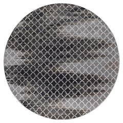 Evolution Trellis ZigZag Grey&Black 8R, Rug
