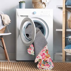 Washable Julian Raspberry/Ivory 3x5, Rug