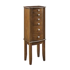 Zinnia Jewelry Armoire Brown