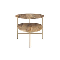 Tavin Two Tiered Coffee Table Natural Gold