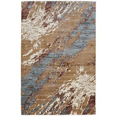 Illusions Marble Beige & Blue 3x5, Rug
