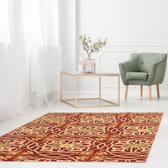 Trio Ikat Ivory & Grey 5x7, Rug